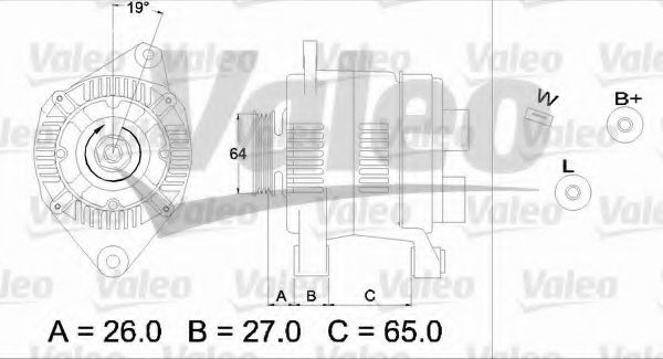 Генератор VALEO 436745