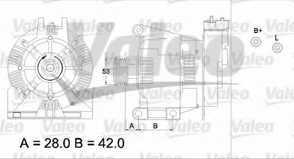 Генератор VALEO 437114
