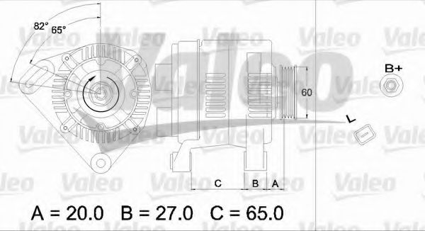 Генератор VALEO 437119