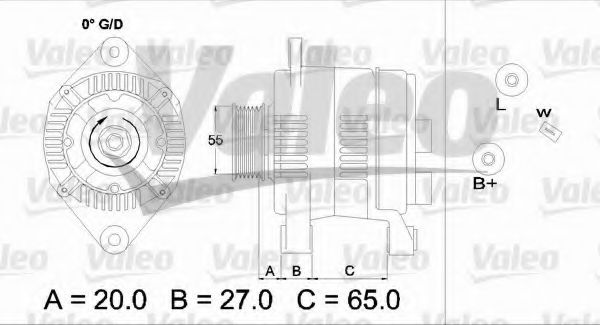 Генератор VALEO 437140