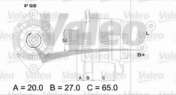 Генератор VALEO 437141