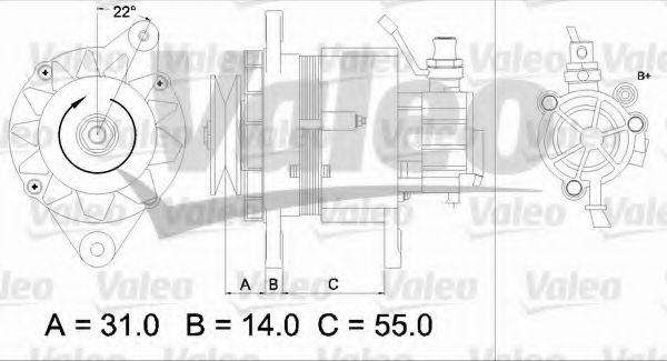 Генератор VALEO 437145
