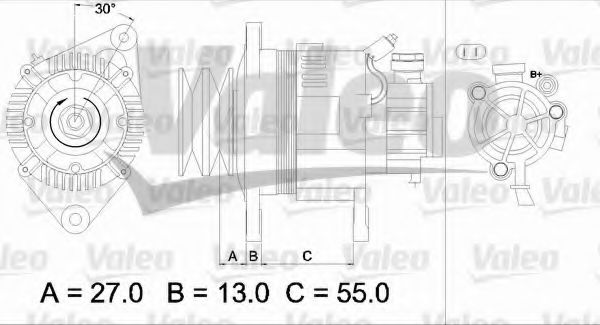 Генератор VALEO 437147