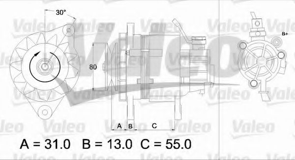 Генератор VALEO 437148