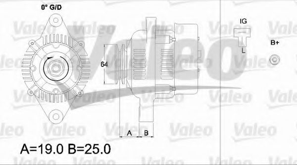 Генератор VALEO 437153