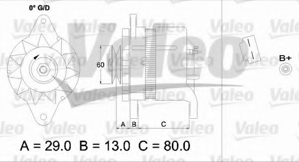 Генератор valeo 437155