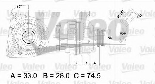 Генератор VALEO 437160