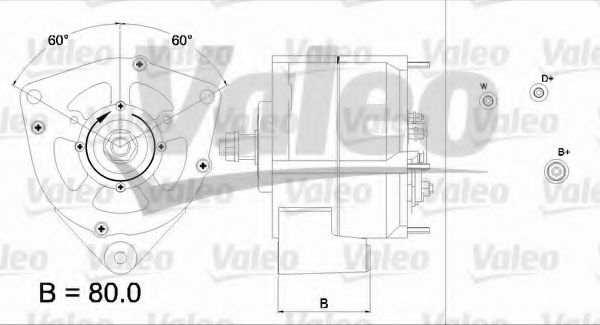Генератор VALEO 437166