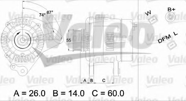 Генератор VALEO 437172
