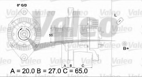Генератор VALEO 437183