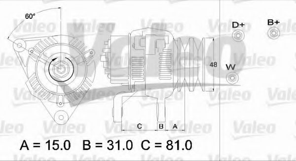 Генератор VALEO 437195