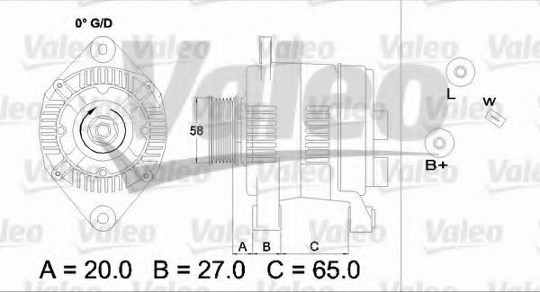 Генератор VALEO 437199