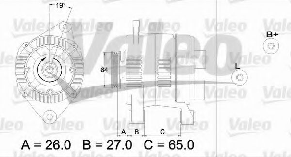 Генератор VALEO 437204