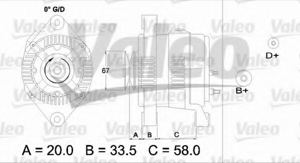 Генератор VALEO 437207