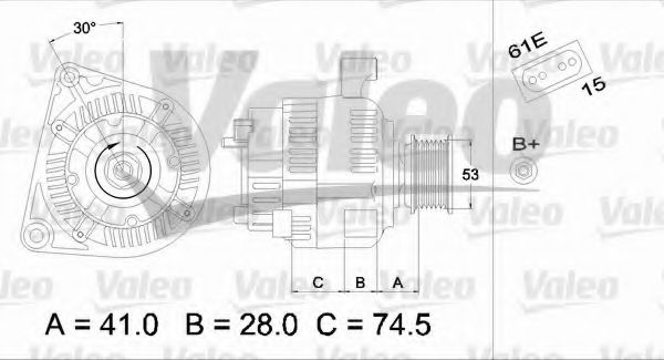 Генератор VALEO 437320