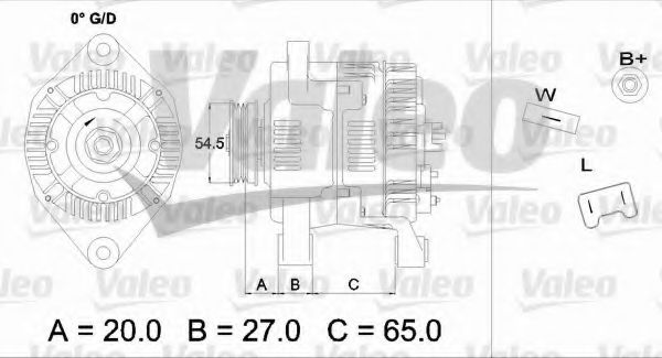Генератор VALEO 437329