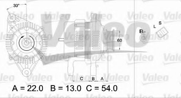Генератор VALEO 437338