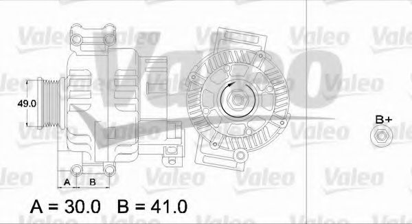 Генератор VALEO 437375