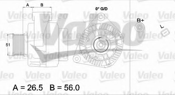 Генератор VALEO 437376