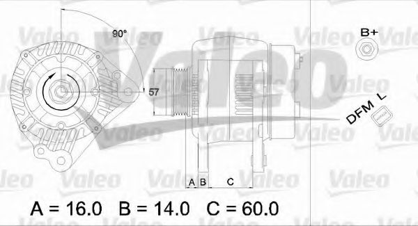 Генератор VALEO 437377