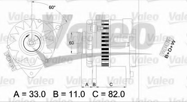 Генератор VALEO 437378