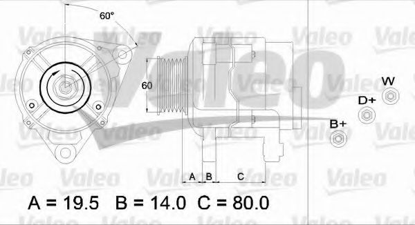 Генератор VALEO 437383