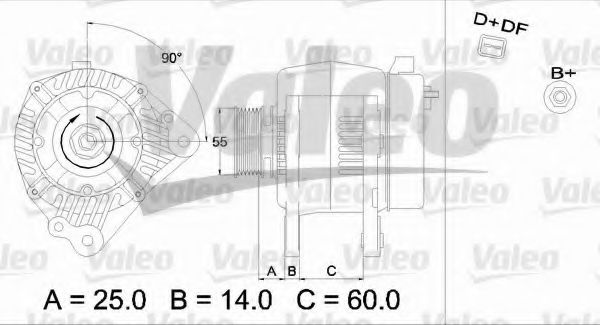 Генератор VALEO 437392