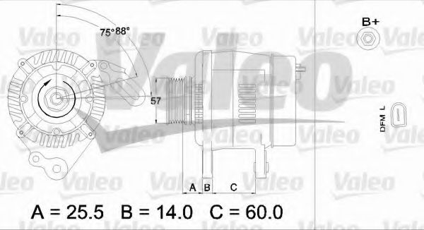 Генератор VALEO 437397