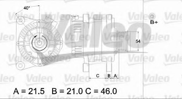 Генератор VALEO 437407