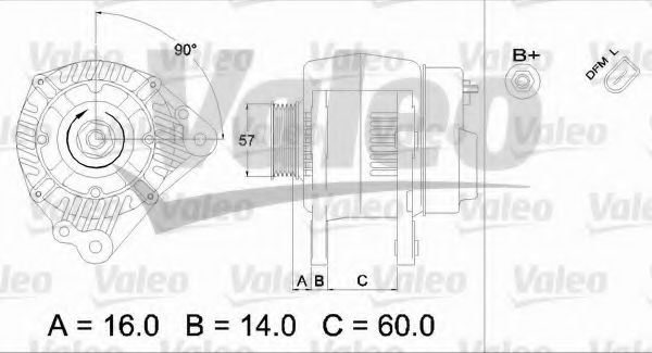 Генератор VALEO 437412
