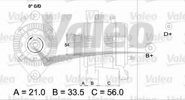 Генератор VALEO 437414