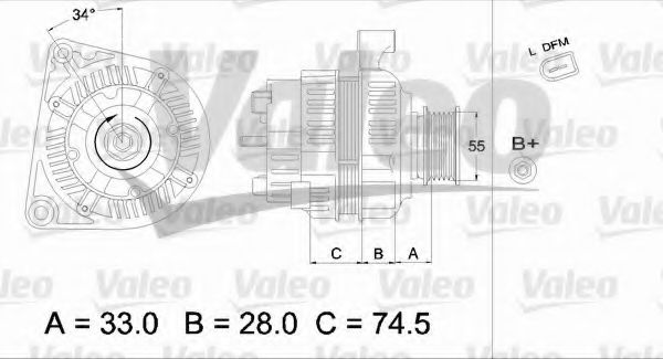 Генератор VALEO 437417
