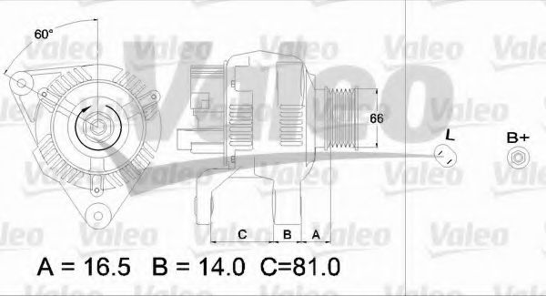 Генератор VALEO 437418