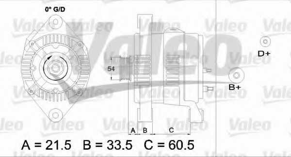 Генератор VALEO 437422
