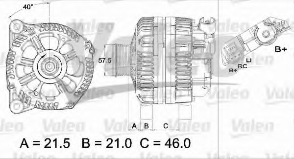 Генератор VALEO 437432