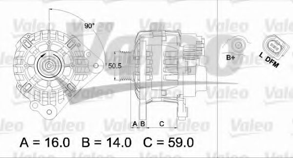 Генератор VALEO 437444