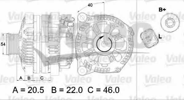 Генератор VALEO 437458