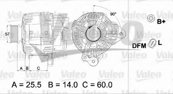 Генератор VALEO 437469