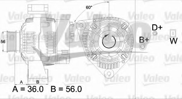 Генератор VALEO 437489