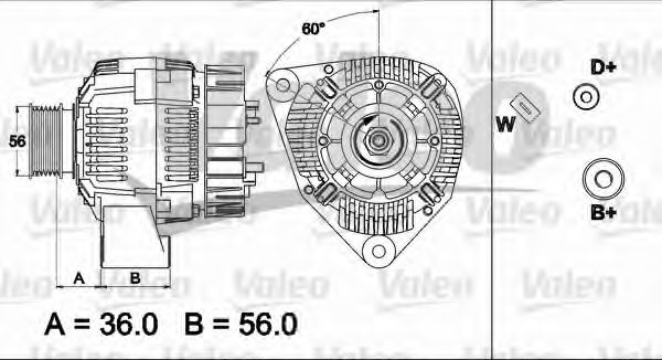 Генератор VALEO 437511