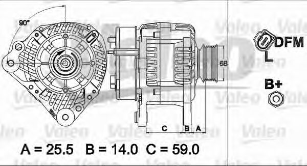 Генератор VALEO 437513