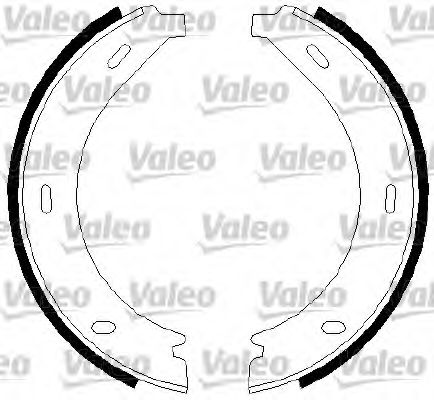Тормозные колодки барабанные VALEO 562745