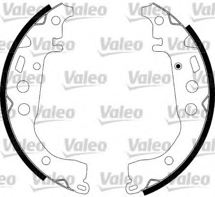 Тормозные колодки барабанные VALEO 562746