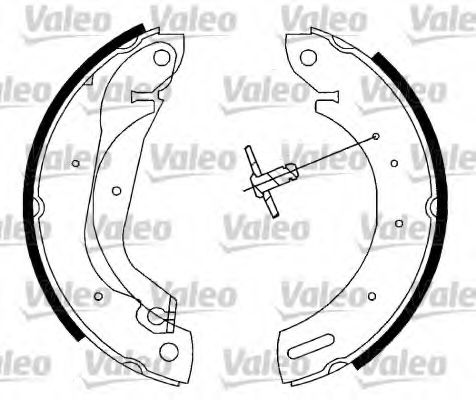 Тормозные колодки барабанные VALEO 562782