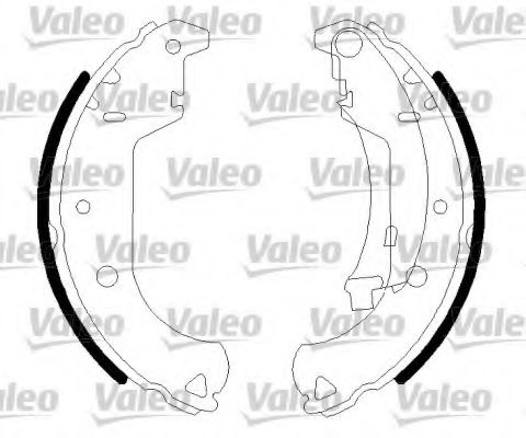 Тормозные колодки барабанные VALEO 562806