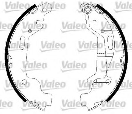 Тормозные колодки барабанные VALEO 562783