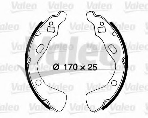 Тормозные колодки барабанные VALEO 562623