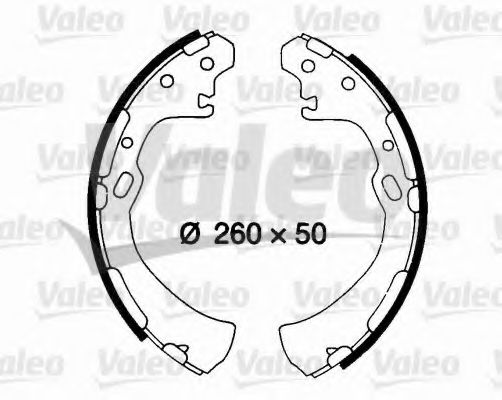 Тормозные колодки барабанные VALEO 562671