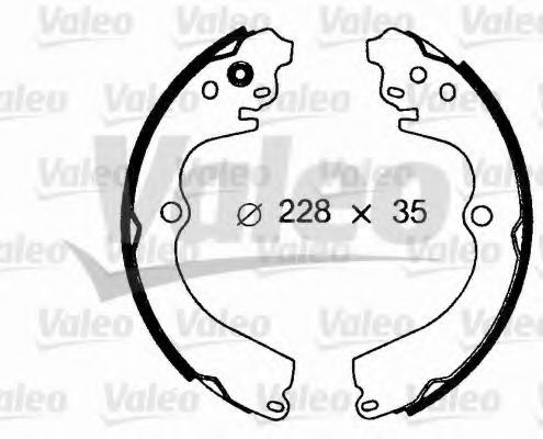 Тормозные колодки барабанные VALEO 562611