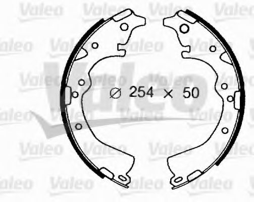 Тормозные колодки барабанные VALEO 562639